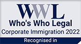 WWK Who's Who Legal: Corporate Immigration 2022 Recognised in